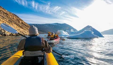 Direction sud et traversée du cercle polaire Arctique.